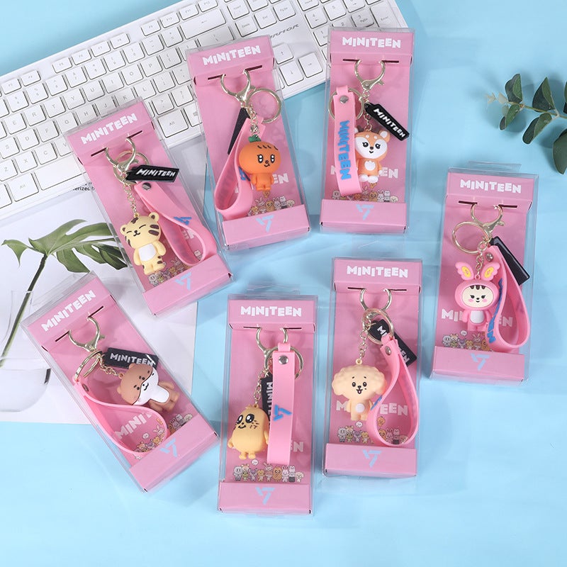 Seven Miniteen Cartoon With Silicone Three-Dimensional Key Chain Pendant Jewelry - Image 3